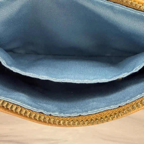 Coach Multicolor Patchwork Shoulder Bag with Tan Leather Trim | Y2K - Picture 8 of 11